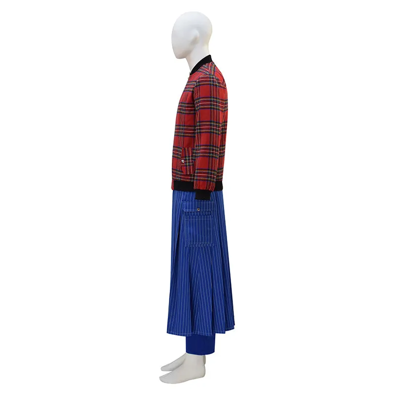 15th Doctor Ncuti Gatwa 2025 New Season Cosplay Costume Doctor Who Red Plaid Set ACcosplay