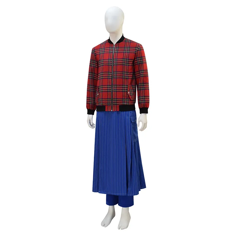 15th Doctor Ncuti Gatwa 2025 New Season Cosplay Costume Doctor Who Red Plaid Set ACcosplay