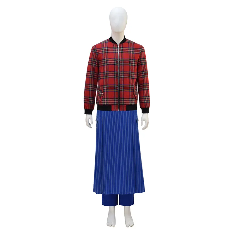 15th Doctor Ncuti Gatwa 2025 New Season Cosplay Costume Doctor Who Red Plaid Set ACcosplay