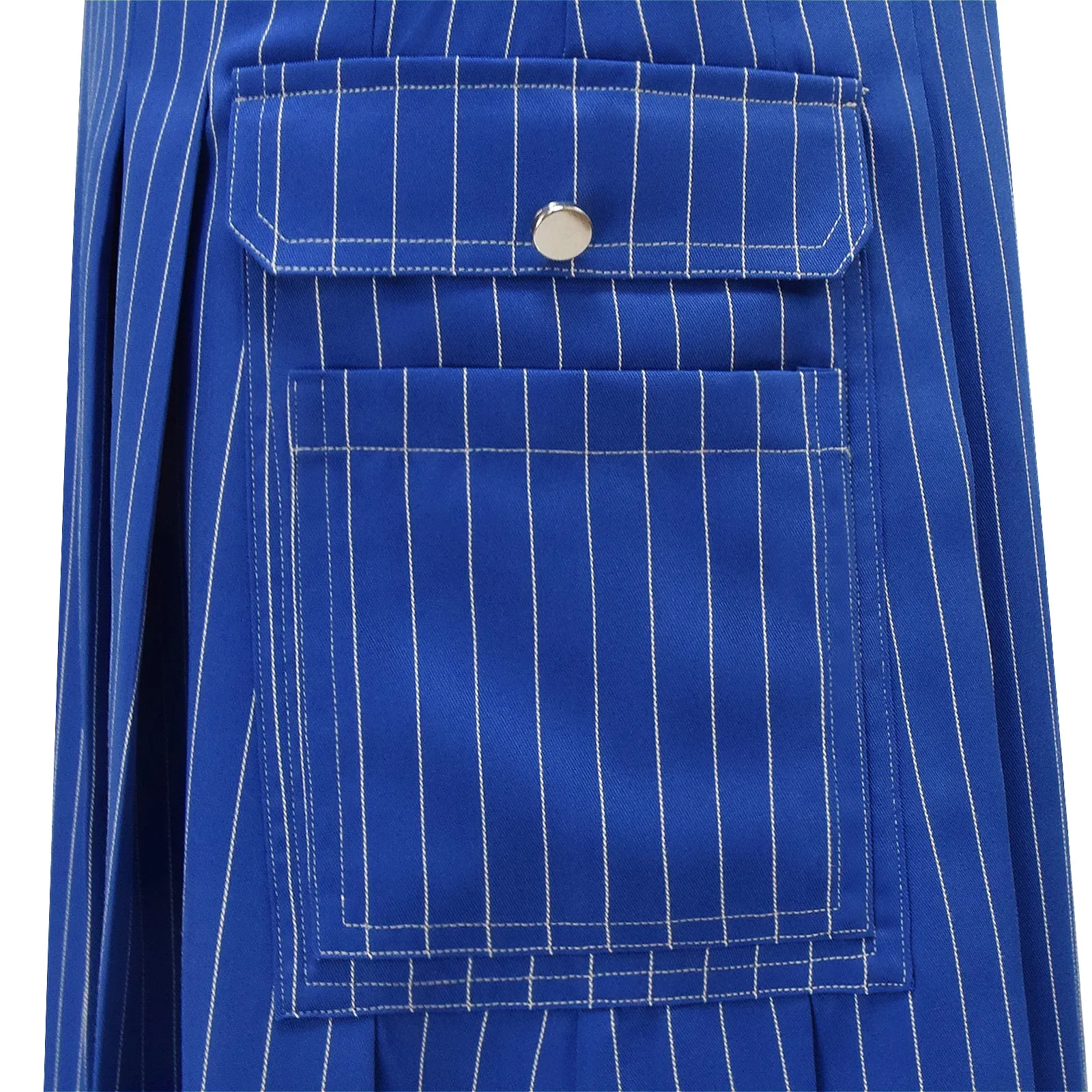 15th Doctor Ncuti Gatwa Cosplay Costume Season 2 of Doctor Who Striped Denim Suit Accosplay