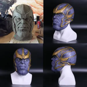 2018 Avengers: Infinity War Thanos Cosplay Helmet Mask Full Latex