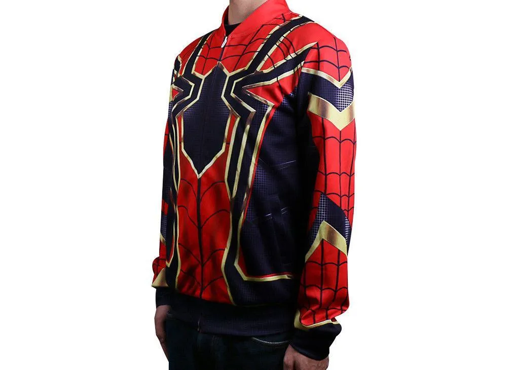 2018 Infinity War Spider-man Cosplay Hoodie Jacket Superhero Coat Avengers 3