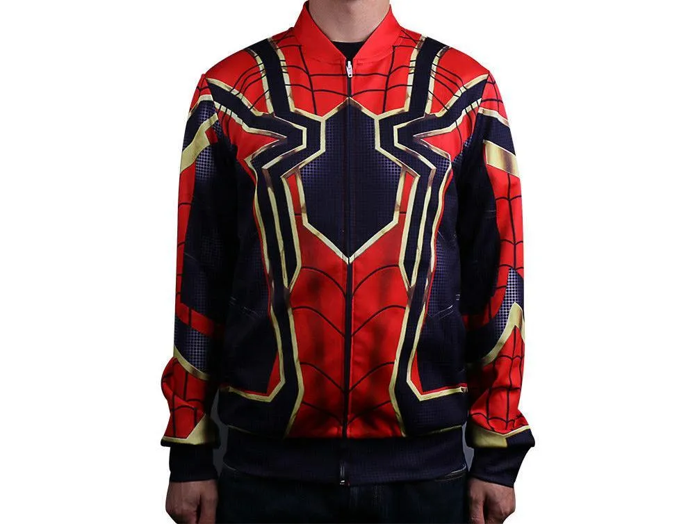 2018 Infinity War Spider-man Cosplay Hoodie Jacket Superhero Coat Avengers 3