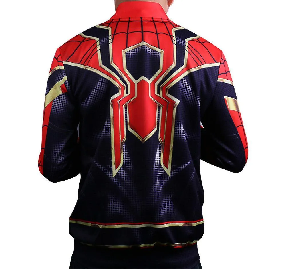 2018 Infinity War Spider-man Cosplay Hoodie Jacket Superhero Coat Avengers 3