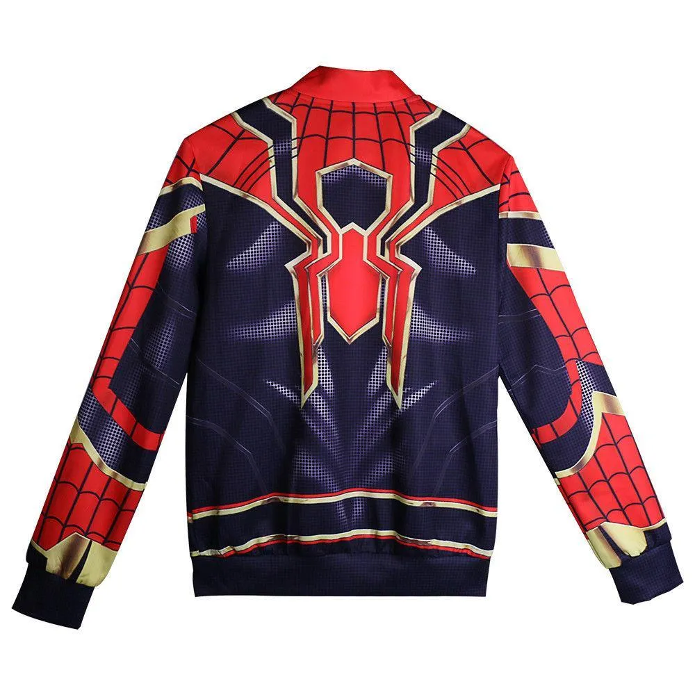 2018 Infinity War Spider-man Cosplay Hoodie Jacket Superhero Coat Avengers 3