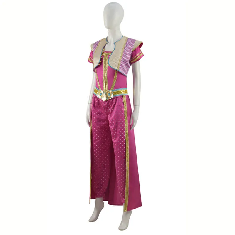 2019 Aladdin Jasmine Costume Outfit Halloween Princess Dress Cospaly