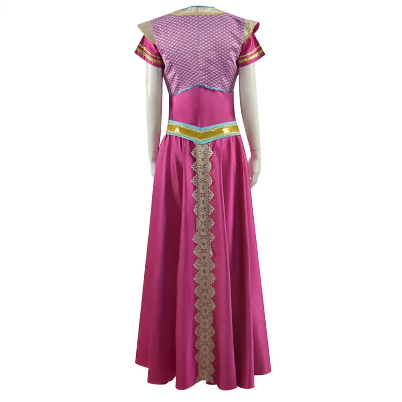 2019 Aladdin Jasmine Costume Outfit Halloween Princess Dress Cospaly