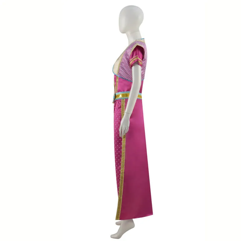 2019 Aladdin Jasmine Costume Outfit Halloween Princess Dress Cospaly