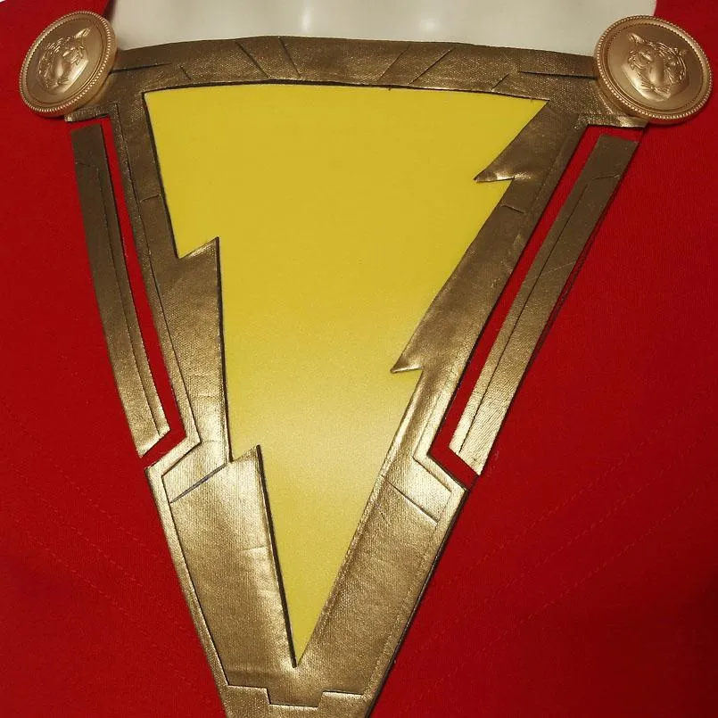 2019 Shazam Movie Custom Made Complete Shazam Cosplay Costume | With or Without Boots | or Cape Only - Free Shipping