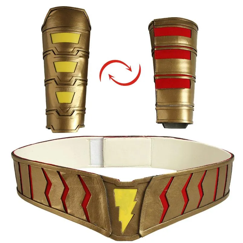 2019 Shazam Movie Custom Made Complete Shazam Cosplay Costume | With or Without Boots | or Cape Only - Free Shipping