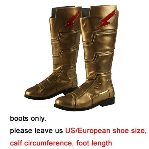 2019 Shazam Movie Custom Made Shazam Cosplay Costume Boots | Belt | Wrist Supporters - Free Shipping