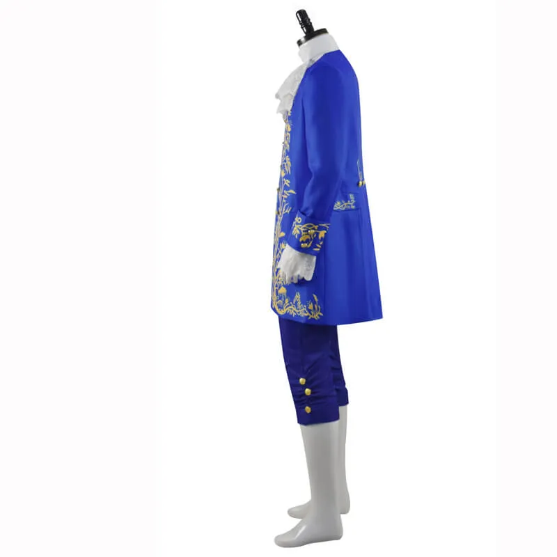 ACcosplay Beauty and the Beast Prince Adam Costumes Halloween Cosplay Suit for Men