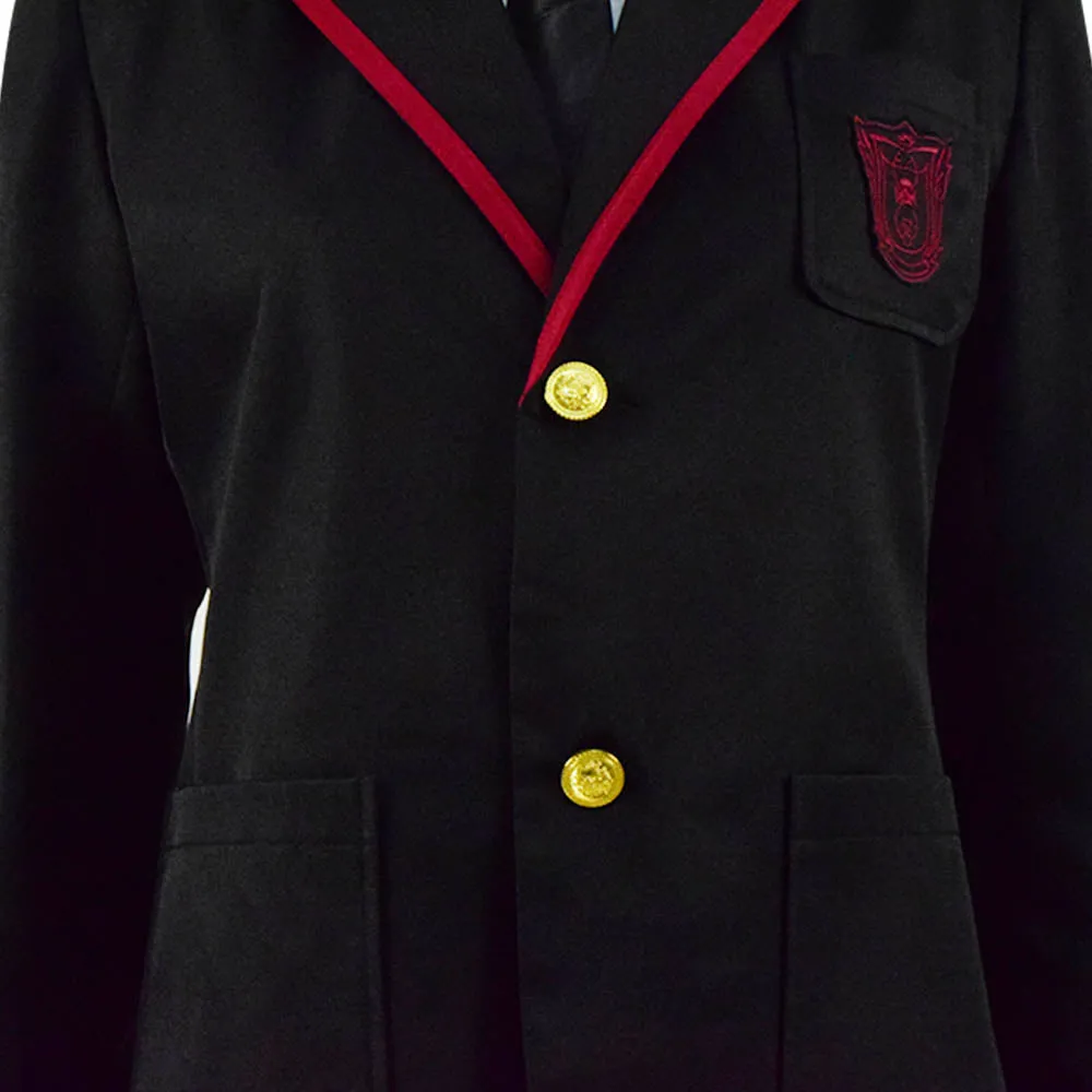 ACcosplay Black Deadly Class School Uniform Women Cosplay Costume 2019