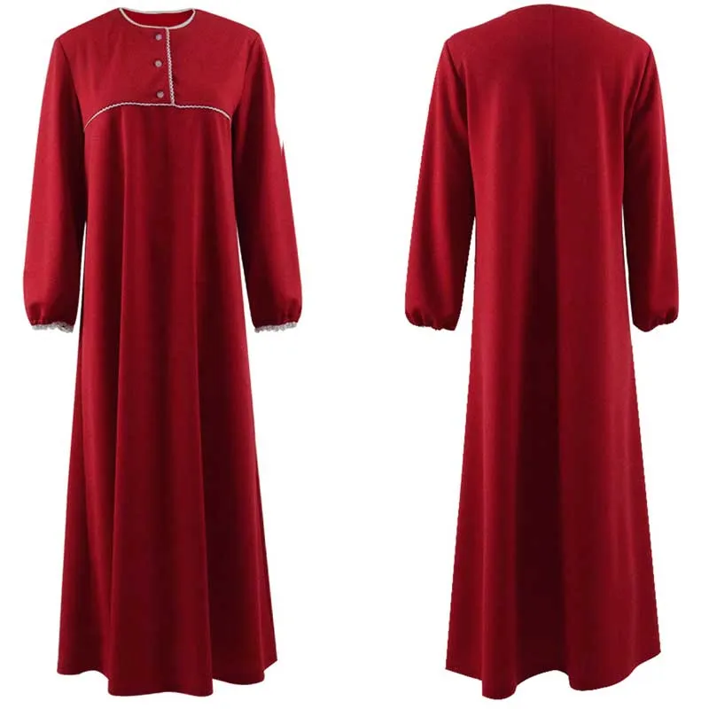 ACcosplay The Conjuring 2 Costume Red Sleep Dress Pajamas Skirt Cosplay