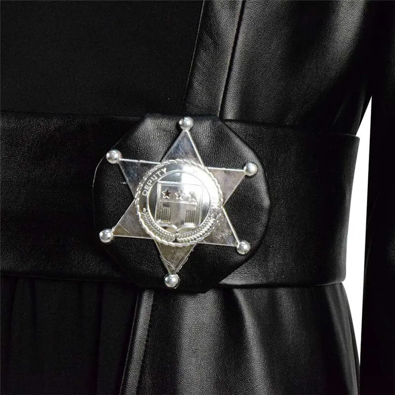 ACcosplay Watchmen Season 1 Angela Abar Cosplay Costume Men Black Halloween Outfit