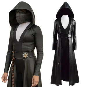 ACcosplay Watchmen Season 1 Angela Abar Cosplay Costume Men Black Halloween Outfit