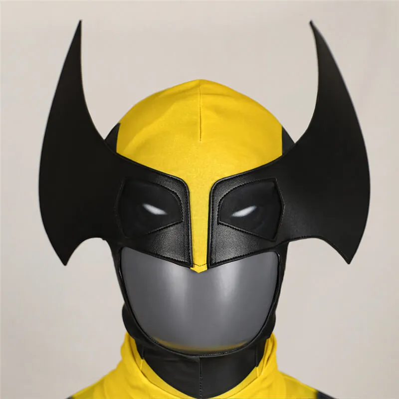 Adult X-Men 97 Wolverine Cosplay Bodysuit with Wolverine Headwear Halloween Costumes