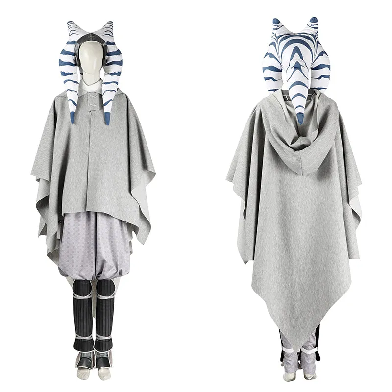 Ahsoka Season 1 Cosplay Costume Star Wars Ahsoka Tano White Outfit Halloween Suit