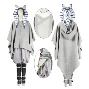 Ahsoka Season 1 Cosplay Costume Star Wars Ahsoka Tano White Outfit Halloween Suit