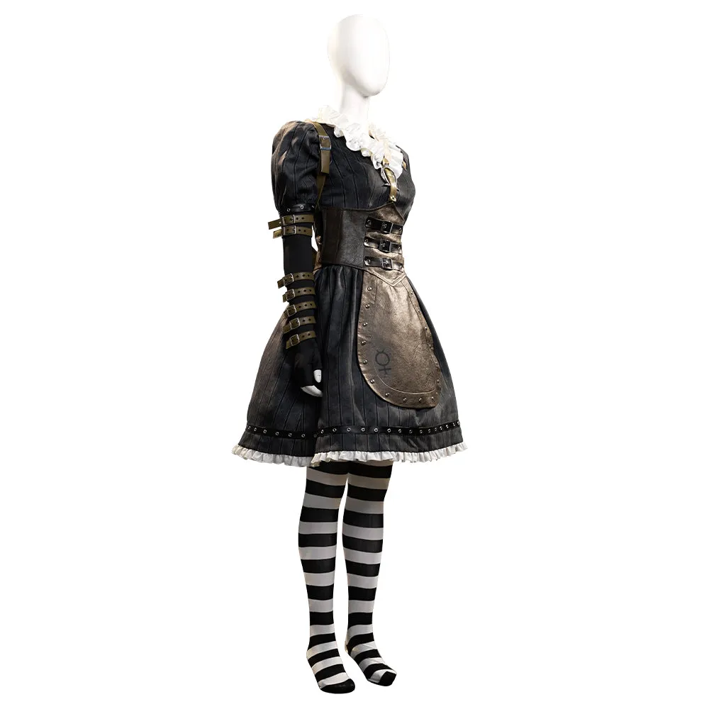Alice: Madness Return Alice Punk Suit Cosplay Costumes Halloween Outfit ACcosplay