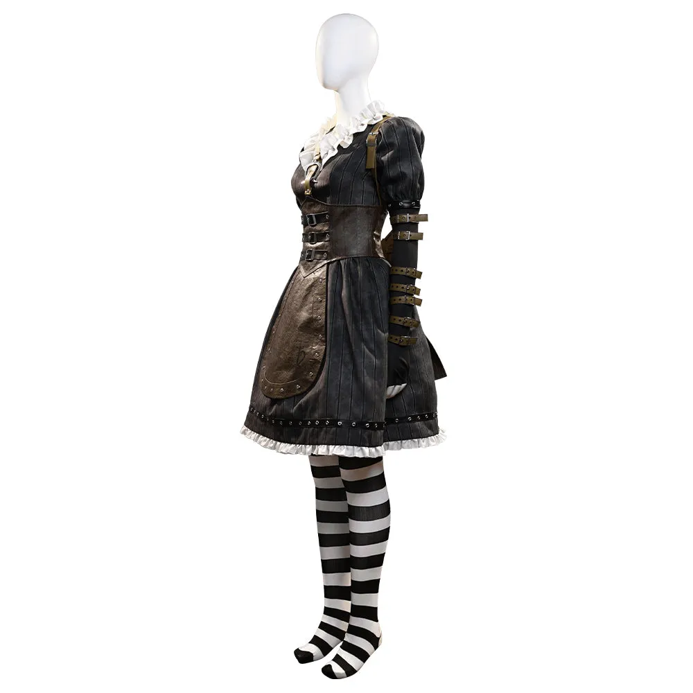 Alice: Madness Return Alice Punk Suit Cosplay Costumes Halloween Outfit ACcosplay