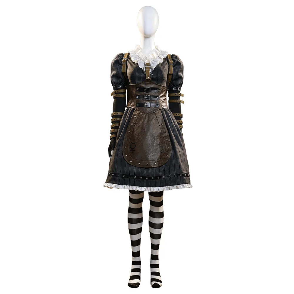 Alice: Madness Return Alice Punk Suit Cosplay Costumes Halloween Outfit ACcosplay
