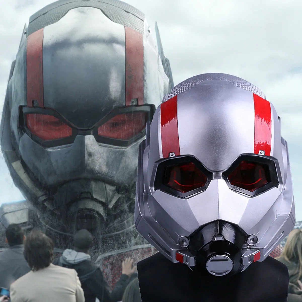 Ant-Man Helmet Cosplay 2018 Movie Antman and The Wasp Scott PVC Mask