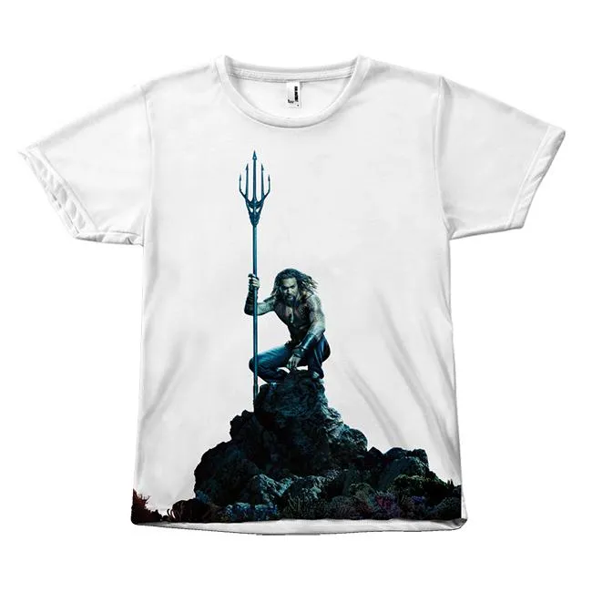 Aquaman Movie (No Logo) Shirt Jason Momoa Canvas Size - Unisex Tee