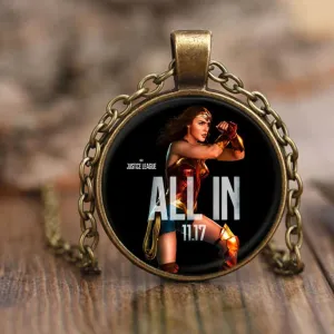 Are you ALL IN? Wonder Woman Justice League Pendant Necklace