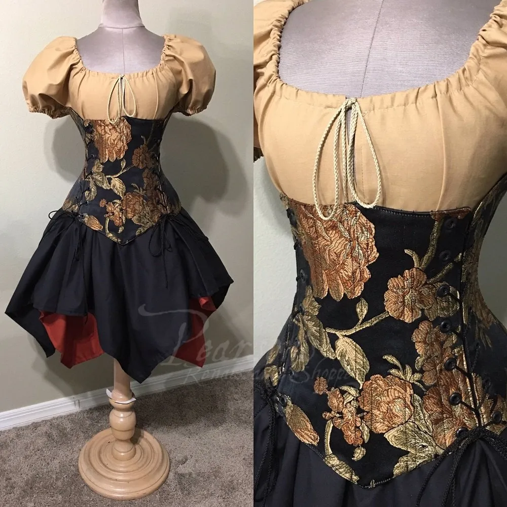 Autumn Fantasy Underbust Corset Set
