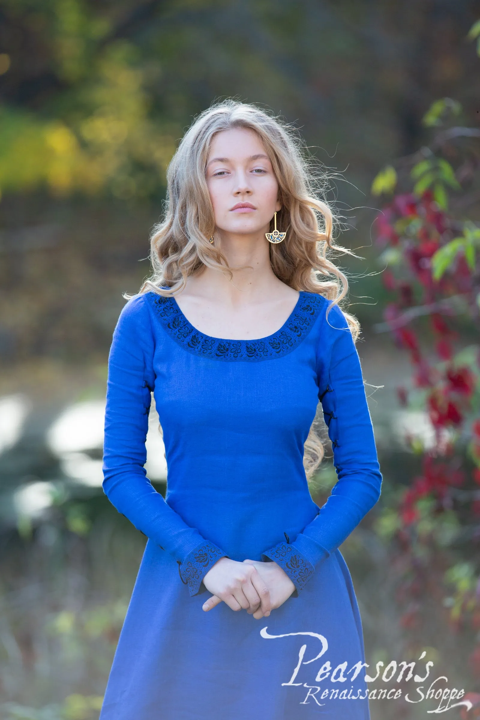 Autumn Princess Linen Dress