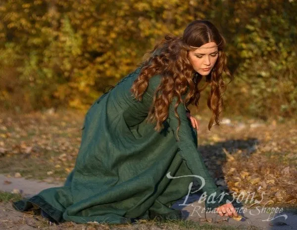 Autumn Princess Linen Dress