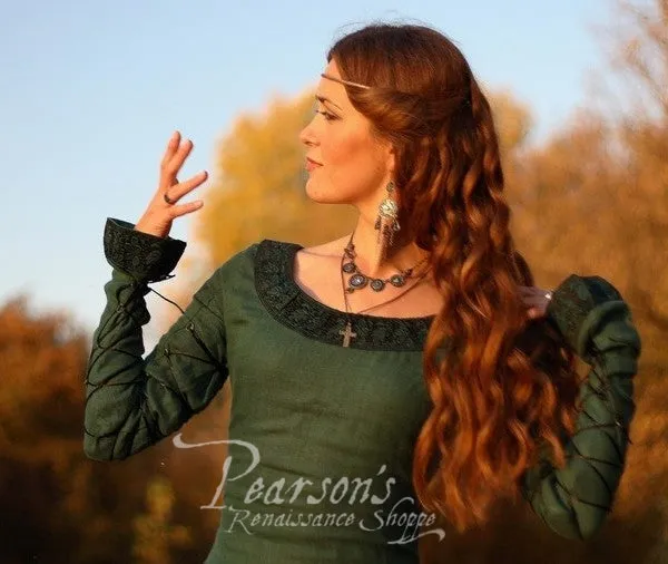 Autumn Princess Linen Dress