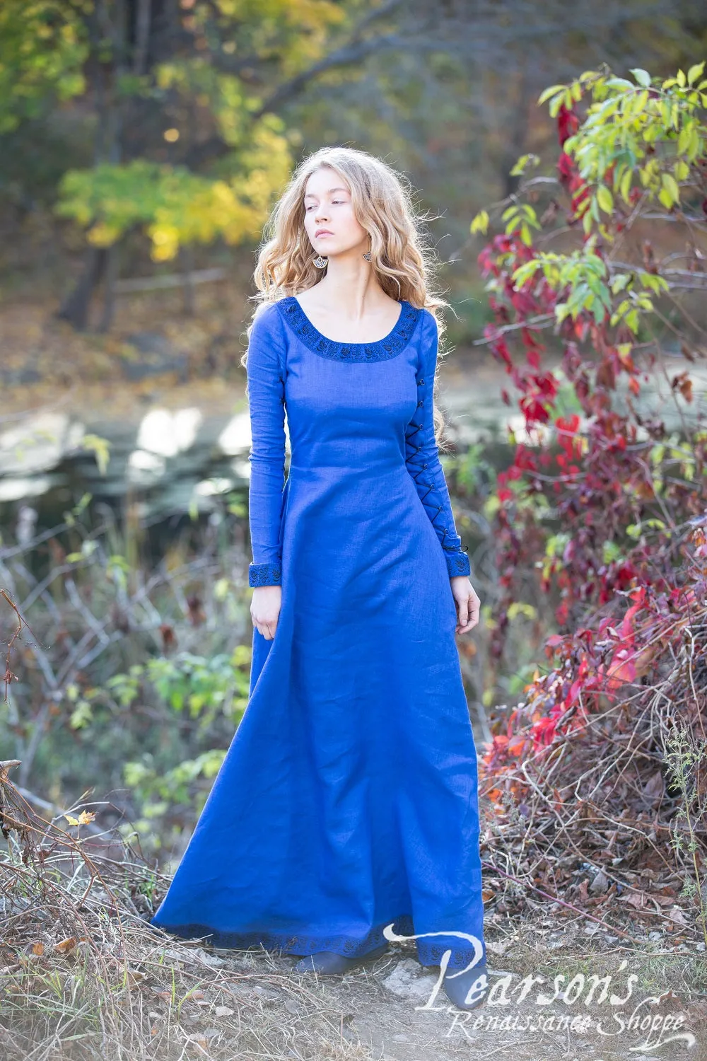 Autumn Princess Linen Dress