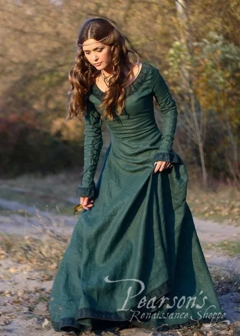 Autumn Princess Linen Dress