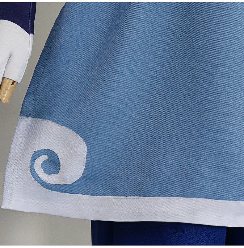 Avatar: The Last Airbender Cosplay Katara Cosplay Costume Blue Dress Full Set Outfit