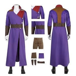 Baldur's Gate GaleDekarios Cosplay Costume Purple Halloween Outfit ACcosplay