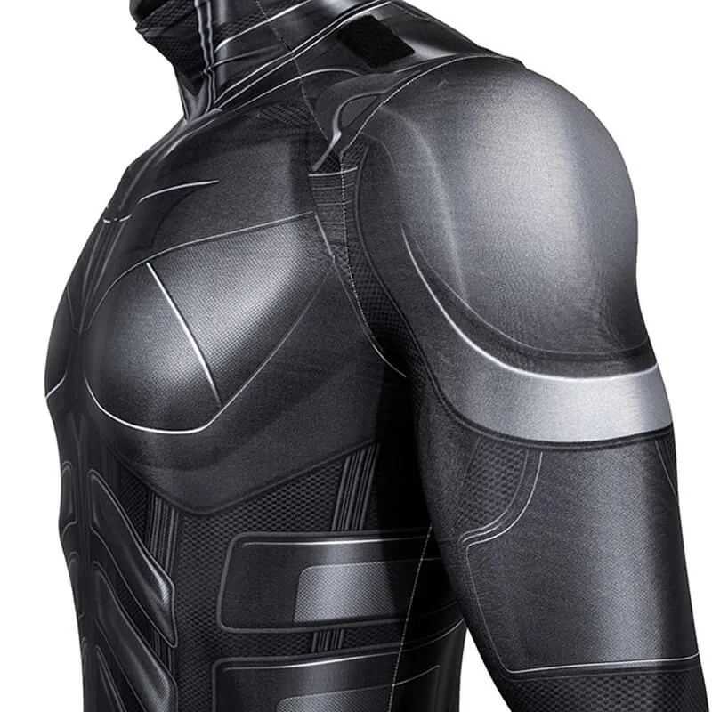 Batman Costumes Mens The Dark Knight Rises Suit Batman Bruce Wayne Jumpsuit Cosplay Outfit Adults