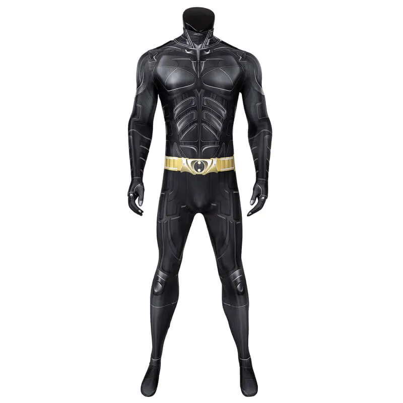 Batman Costumes Mens The Dark Knight Rises Suit Batman Bruce Wayne Jumpsuit Cosplay Outfit Adults