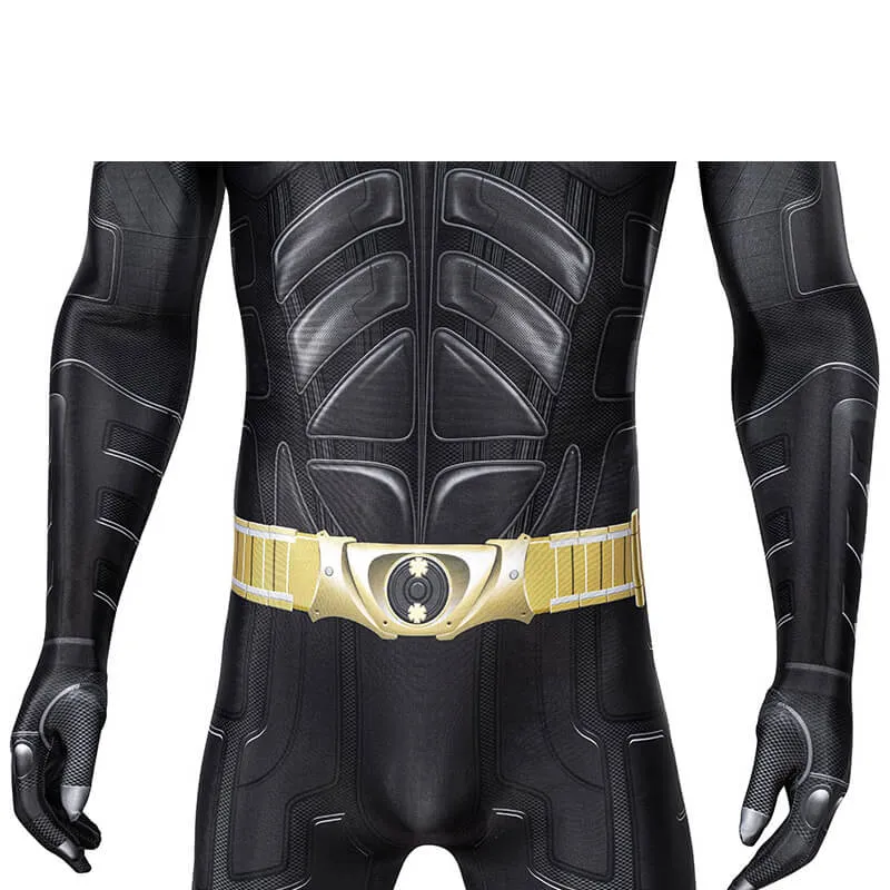 Batman Costumes Mens The Dark Knight Rises Suit Batman Bruce Wayne Jumpsuit Cosplay Outfit Adults