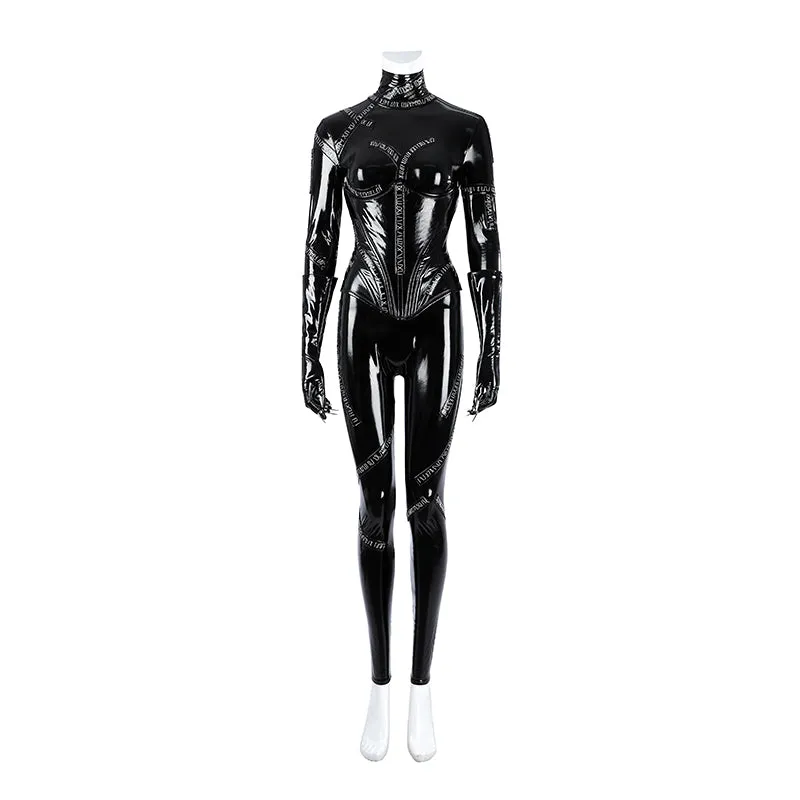 Batman Returns Catwomen Cosplay Costume Dark Jumpsuit Halloween Who Cosplay ACcosplay