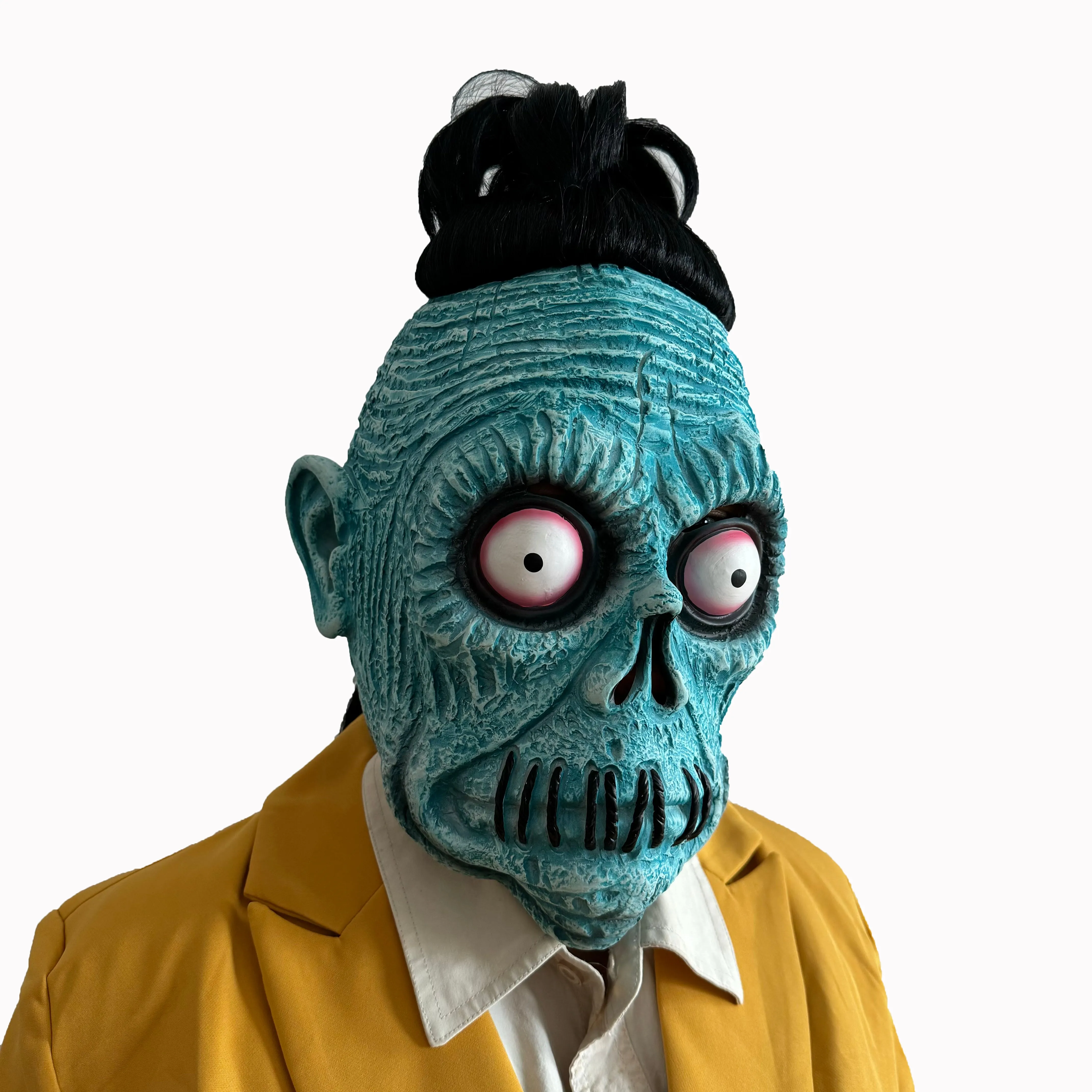 Beetlejuice Yellow Suit 2024 Bob Cosplay Costume Halloween Outfit