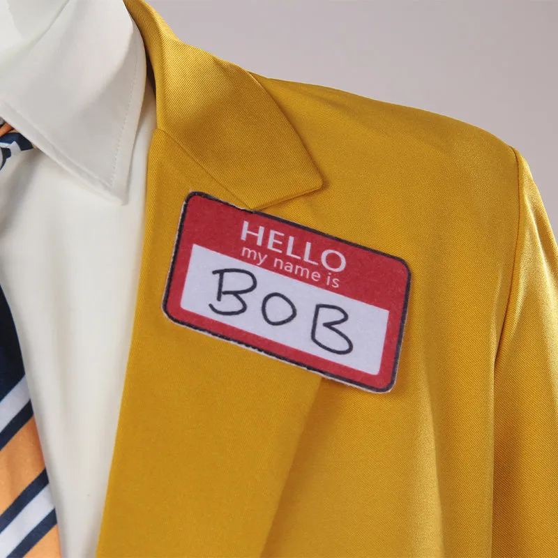 Beetlejuice Yellow Suit 2024 Bob Cosplay Costume Halloween Outfit