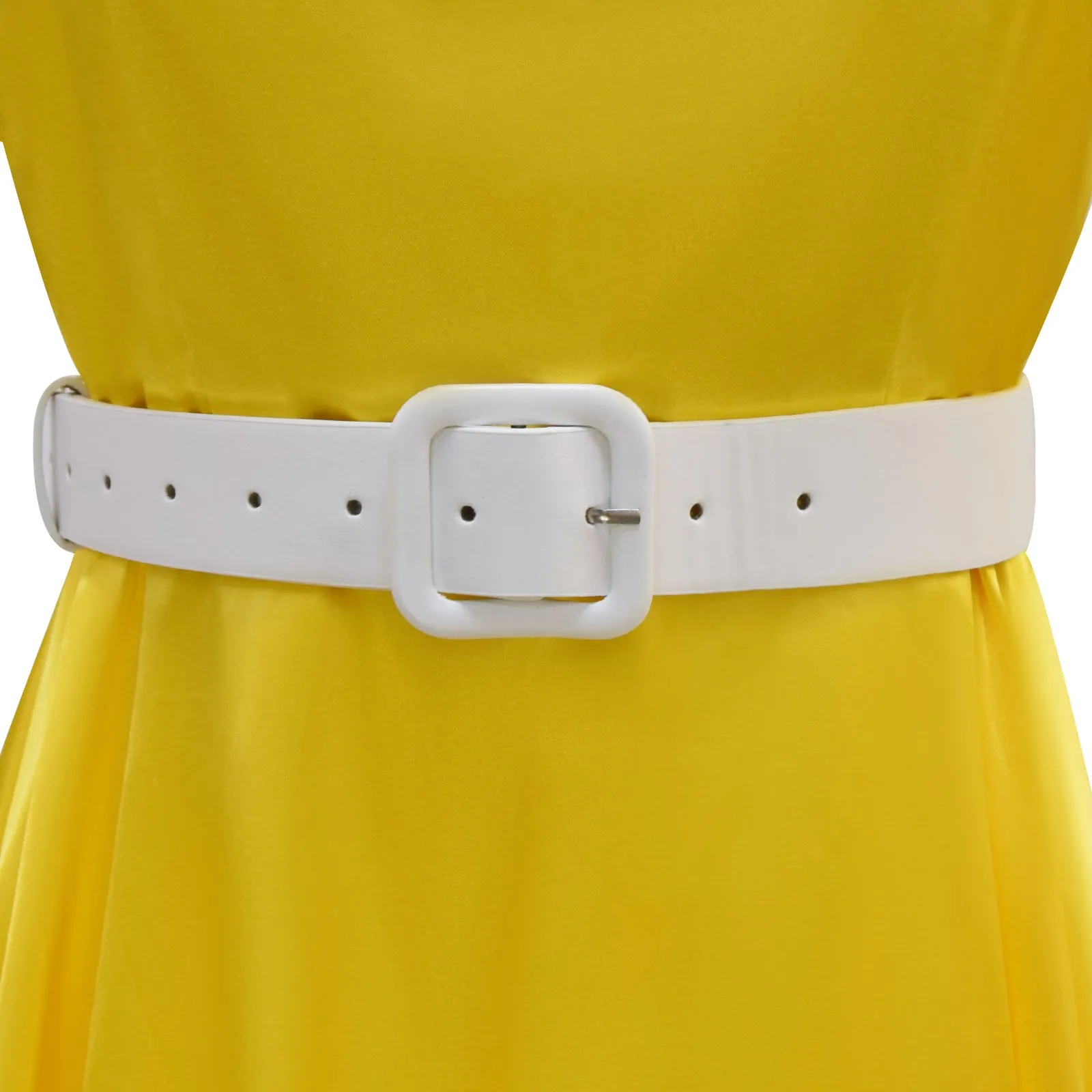 Belinda Chandra Cosplay Costume Doctor Who Yellow Dress Halloween Accosplay