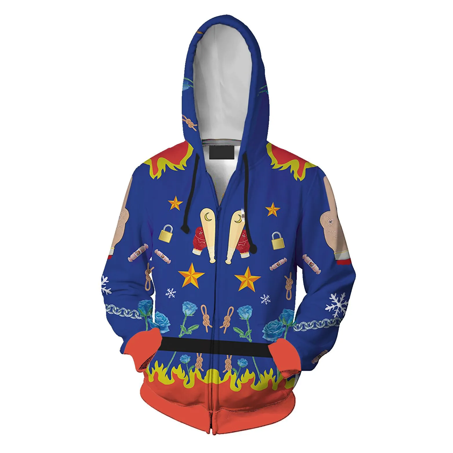 Birds of Prey Harley Quinn Hoodie Margot Robbie Cosplay Costume Sweatshirt Coat Jacket Top for Adult & Kids