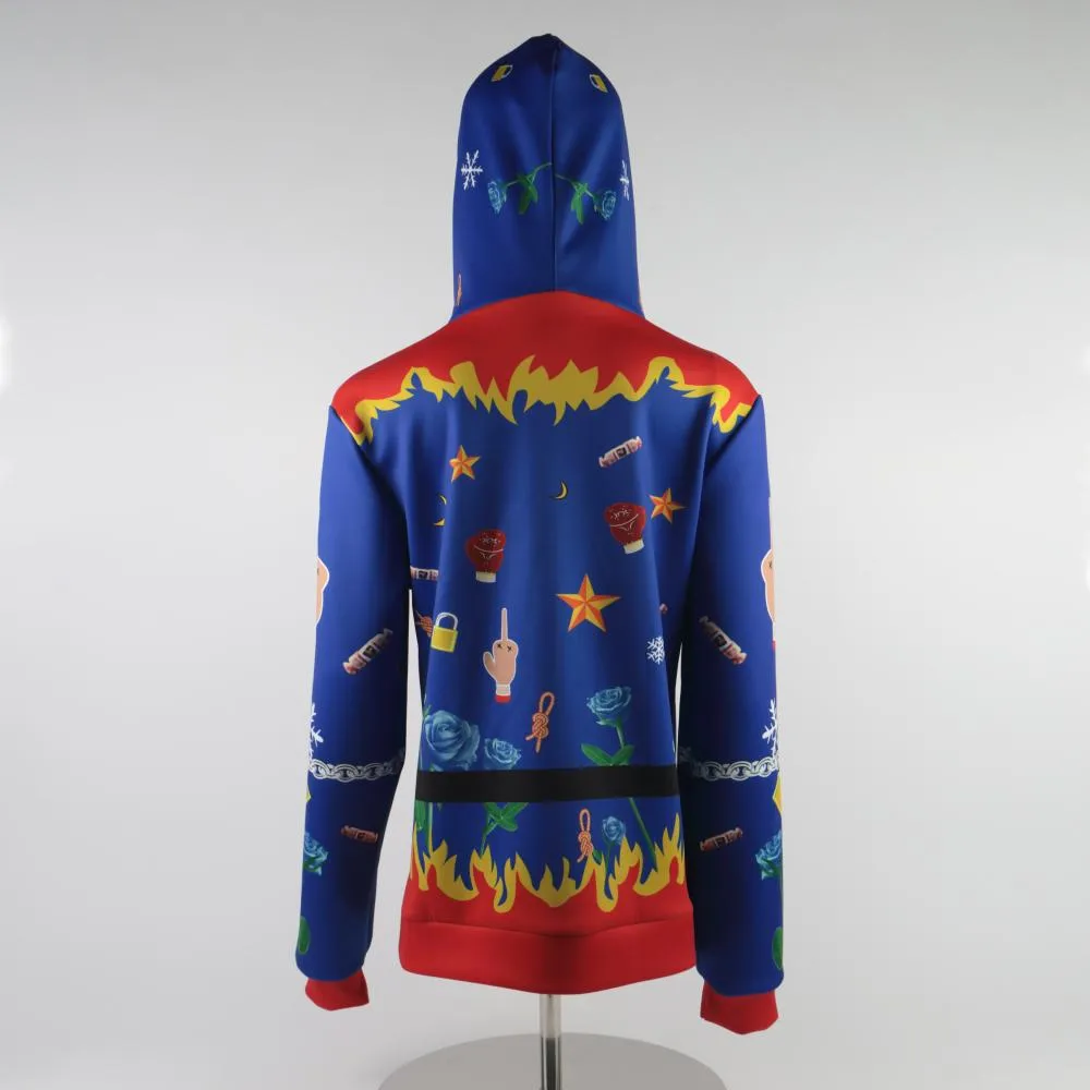 Birds of Prey Harley Quinn Hoodie Margot Robbie Cosplay Costume Sweatshirt Coat Jacket Top for Adult & Kids