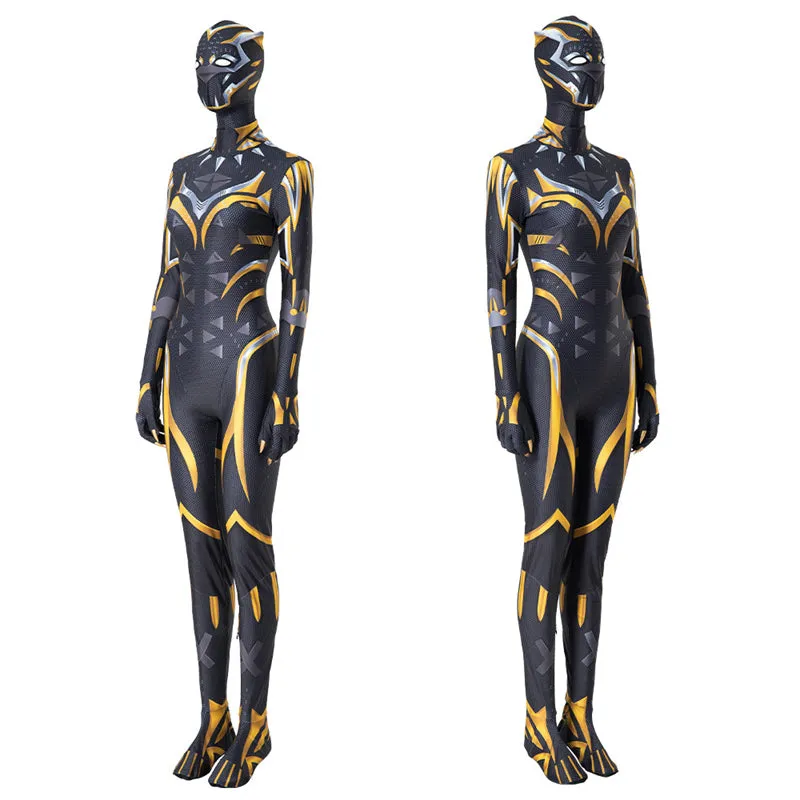 Black Panther: Wakanda Forever Cosplay Costume Shuri Bodysuit Jumpsuit Halloween Outfit Printed Version