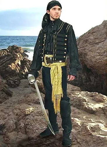 Black Pirate Vest