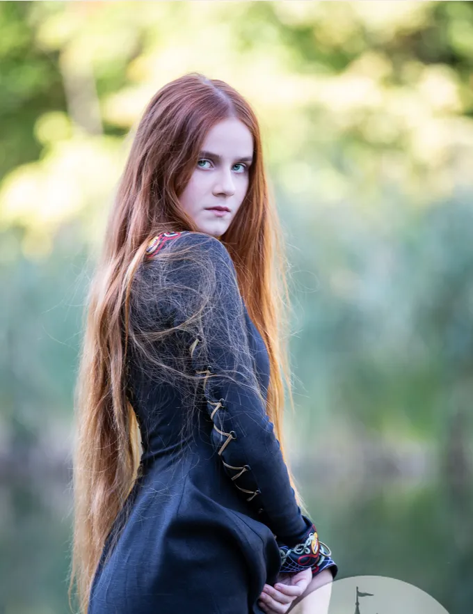 Black Witch Dress "Wild Pumpkins"