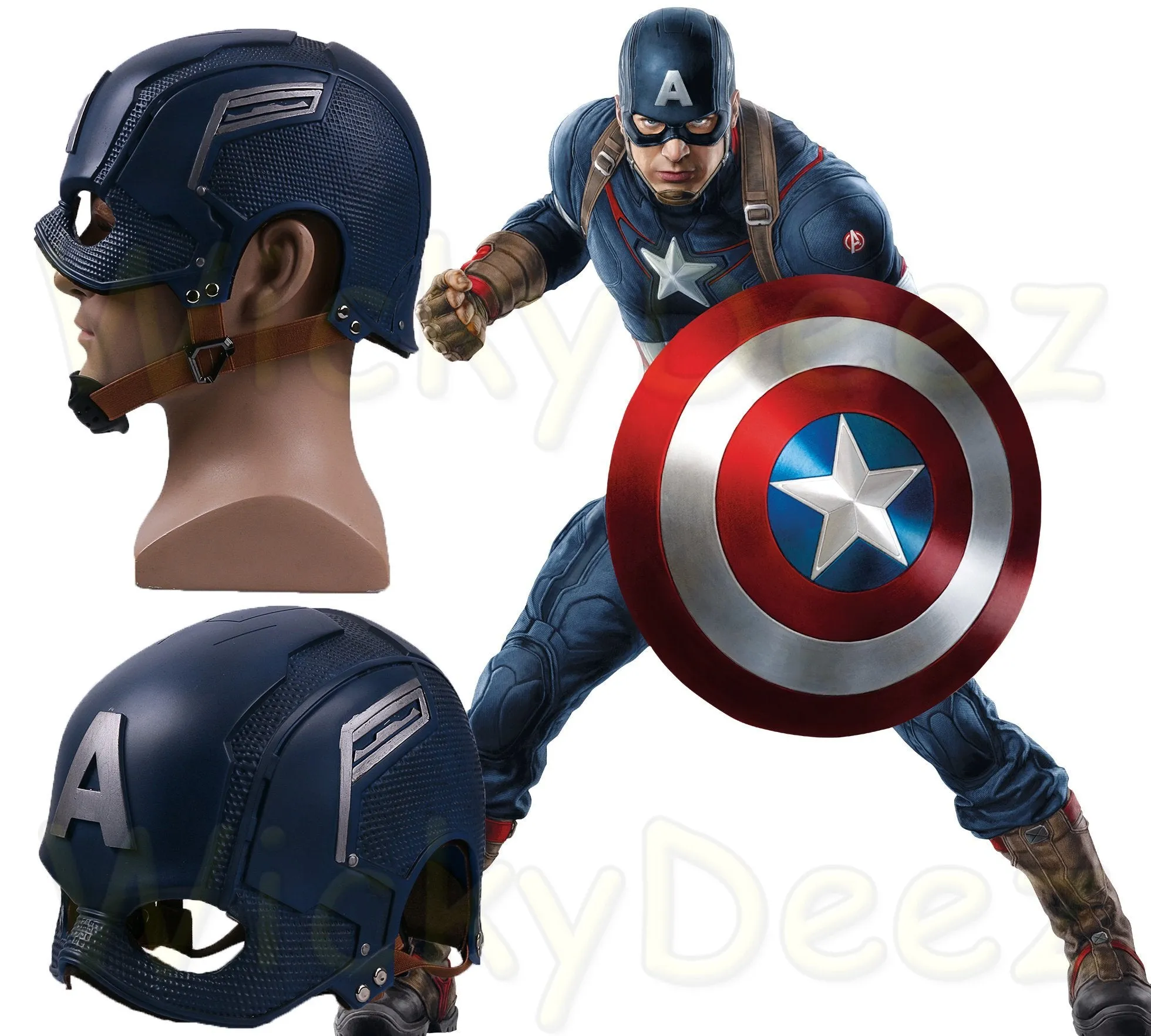 Captain America Helmet Avengers Age of Ultron Infinity War Steve Rogers Cosplay Helmet Mask